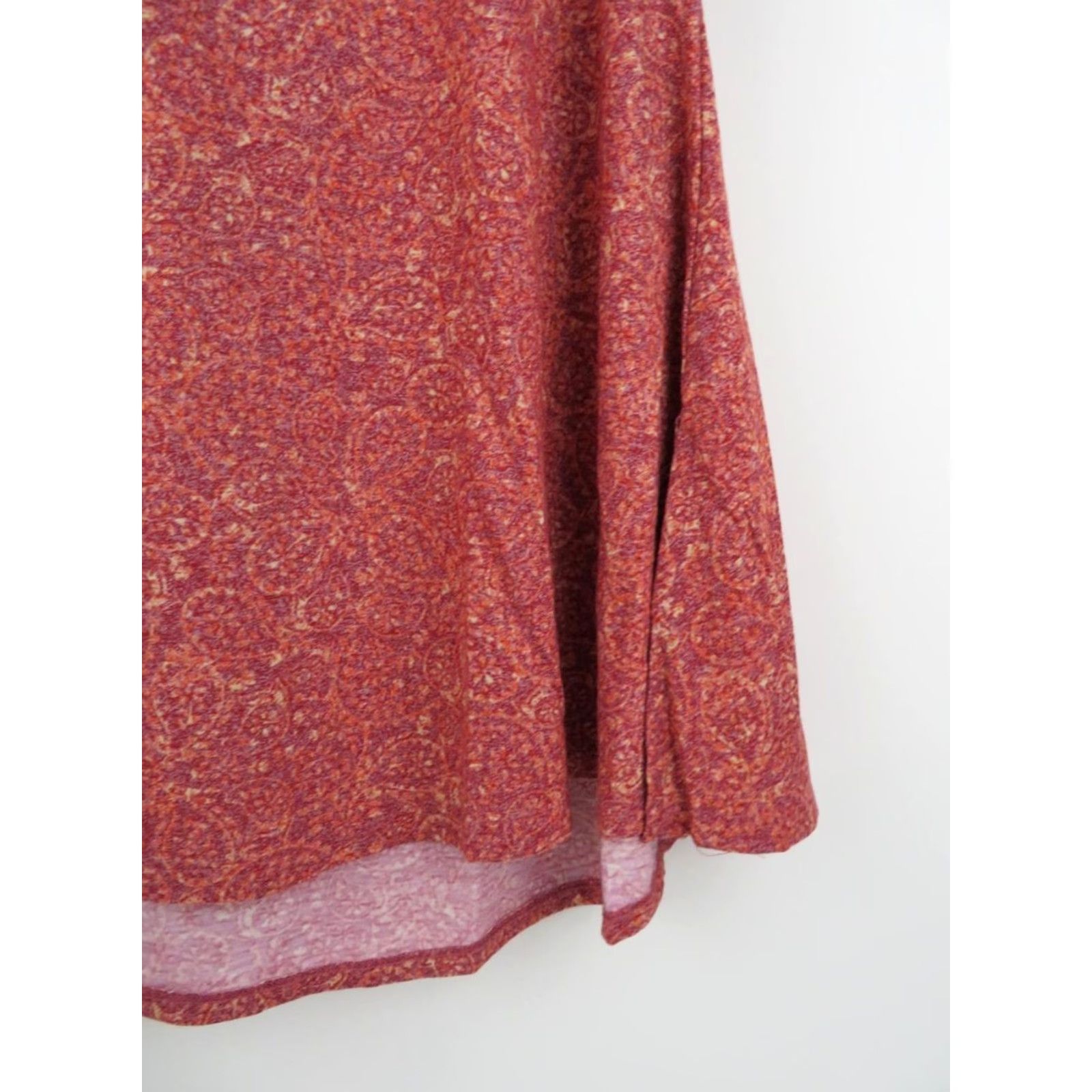 Vintage Lularoe Womens Paisley Floral Perfect T XXS Shirt Ladies Pink Red Orange Tee Size XXS / US 00 / IT 34 - 3 Thumbnail