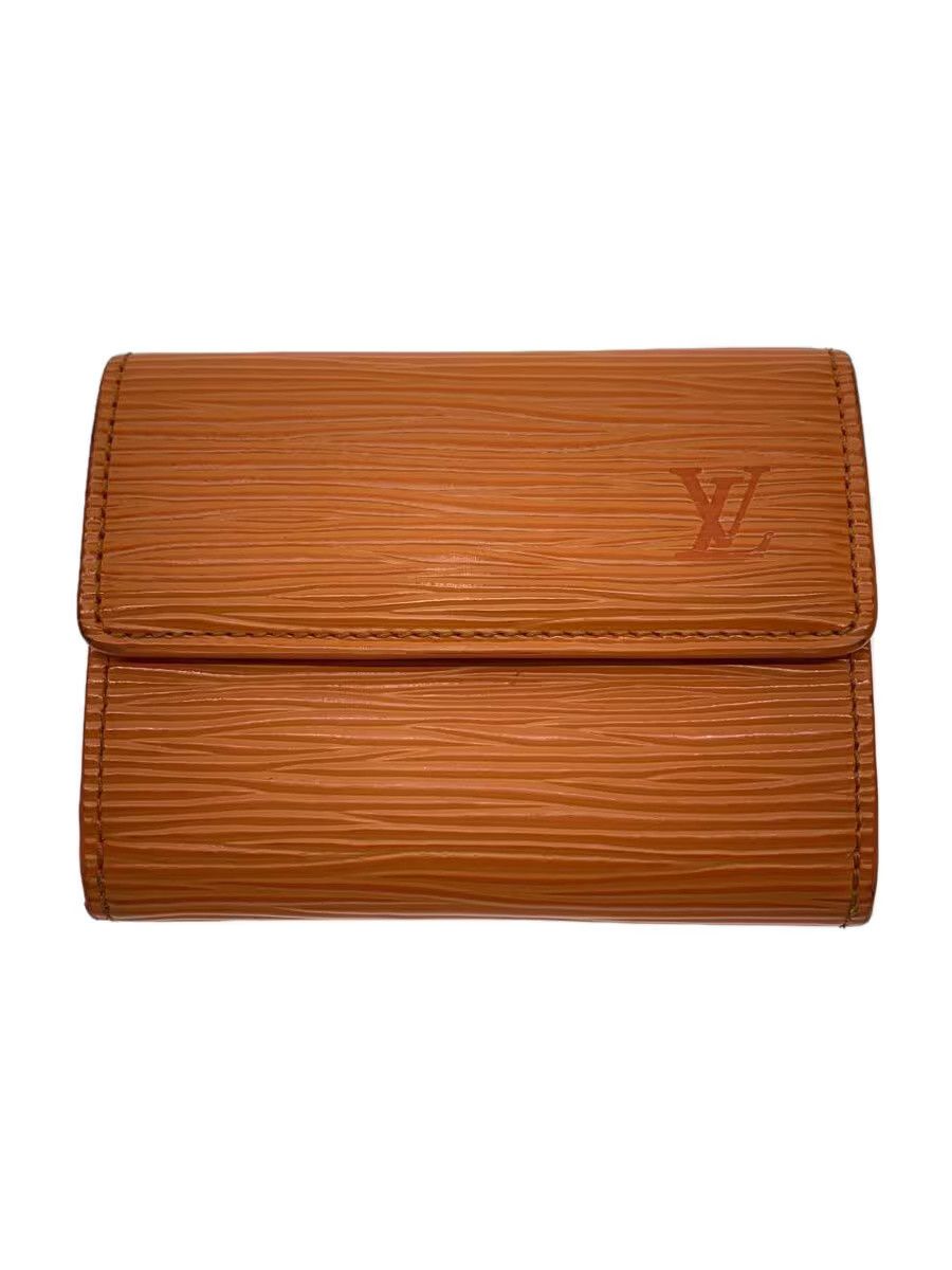 Louis Vuitton Louis Vuitton Leather Coin Case Orange Size ONE SIZE - 1 Thumbnail