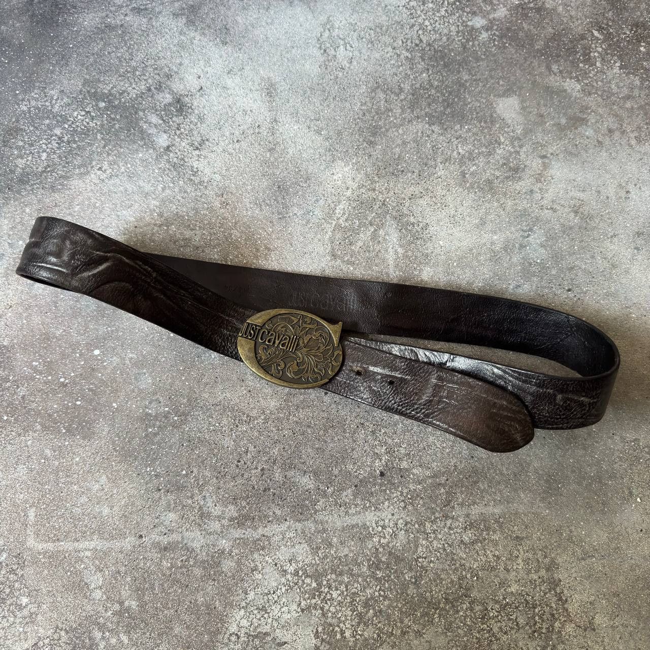 Just Cavalli Just Cavalli Vintage Leather Belt Size ONE SIZE - 2 Thumbnail