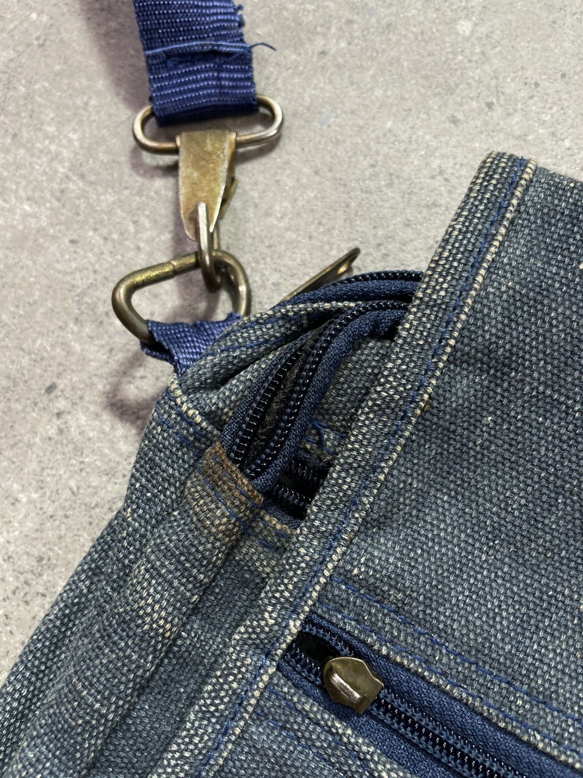 Diesel × Vintage Vintage Y2K Diesel Avant Garde Denim Bag Size ONE SIZE - 3 Thumbnail