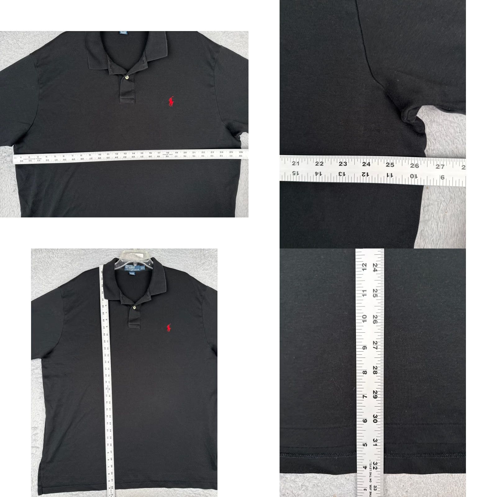 Polo Ralph Lauren VINTAGE Polo Ralph Lauren Polo Shirt Adult 2XL Black 100% Cotton Polo Shirt Polo Ralph Lauren Mens 2XL Black Vintage Sports Modern American 90s Size US XXL / EU 58 / 5 - 8 Thumbnail