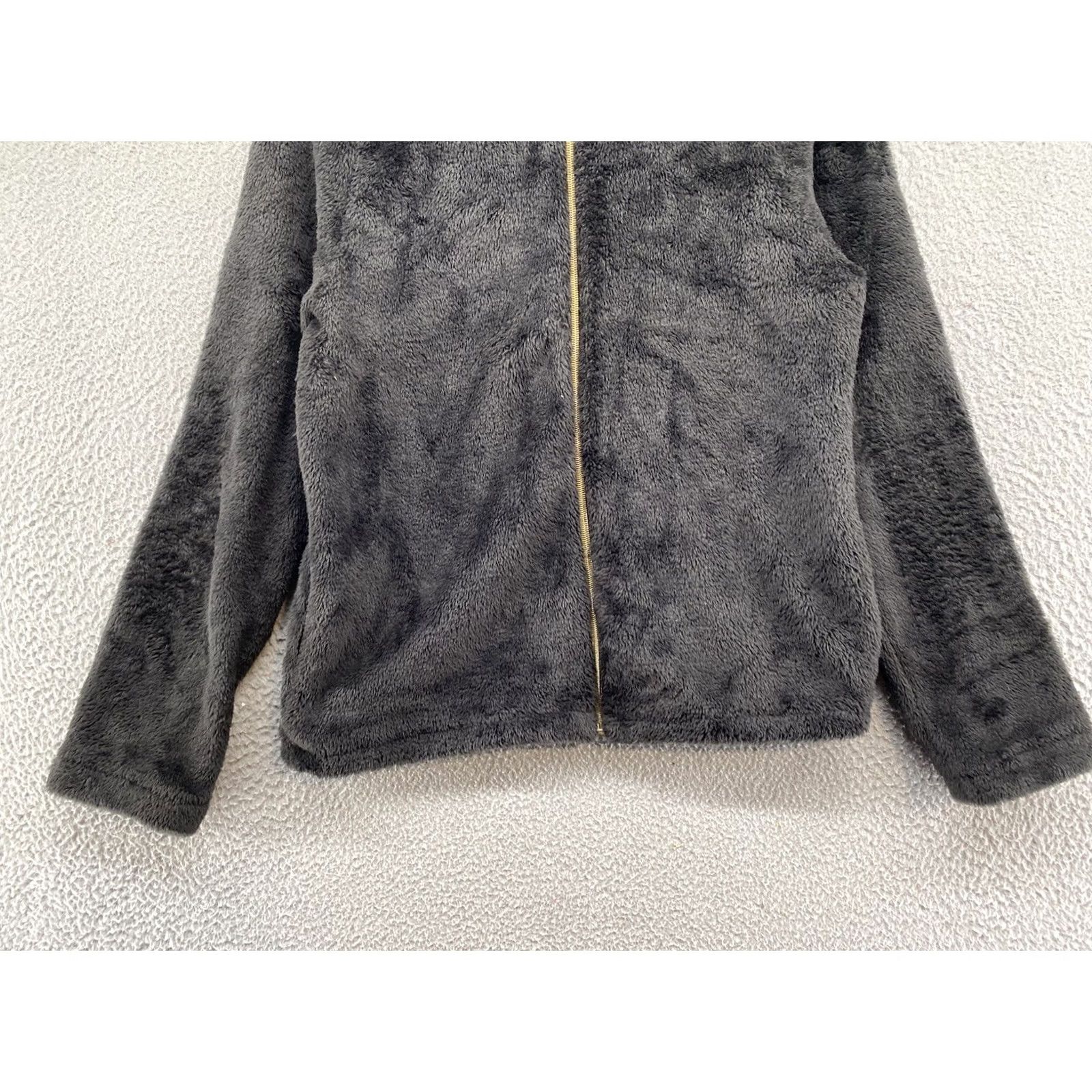 Vintage VINTAGE Belle Du Jour Womens Hoodie Black Full Zip L Sweatshirt Size L / US 10 / IT 46 - 2 Thumbnail