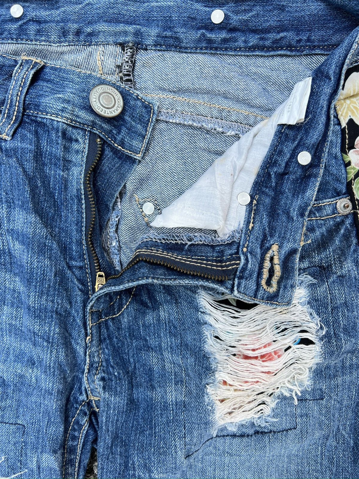 Japanese Brand 6. Japanase Tradisional Motive jeans Size 30" / US 8 / IT 44 - 3 Thumbnail