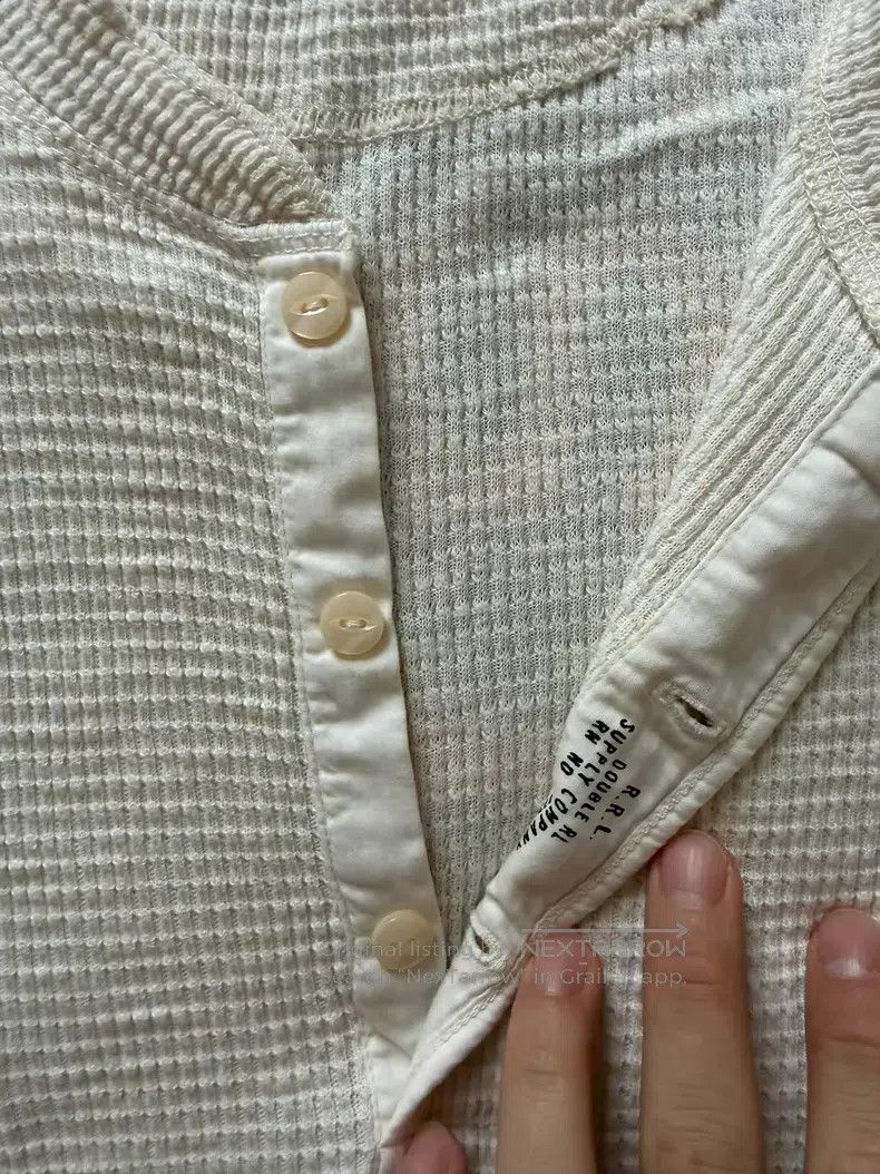 RRL Ralph Lauren RRL Ralph Lauren Ivory Wave Check Long Sleeve Size US XS / EU 42 / 0 - 4 Thumbnail