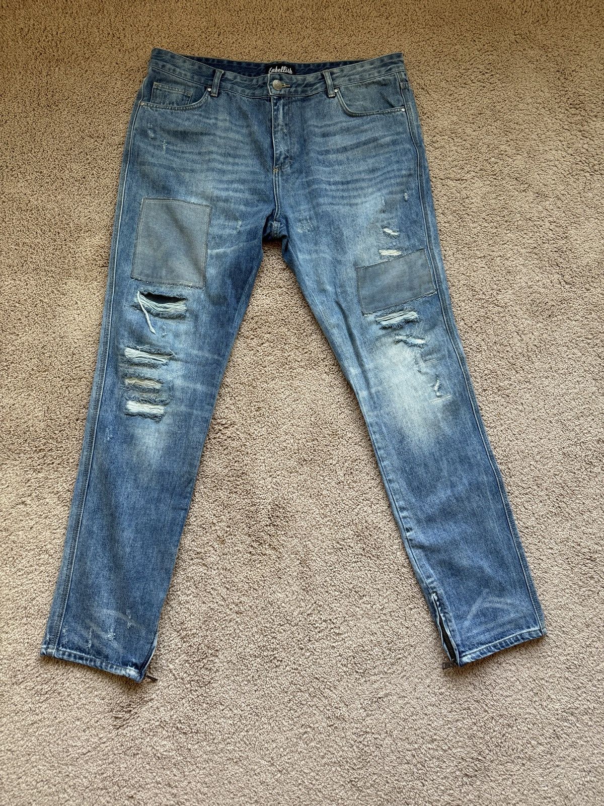 Embellish Embellish Distressed Jeans Size US 40 / EU 56 - 1 Thumbnail