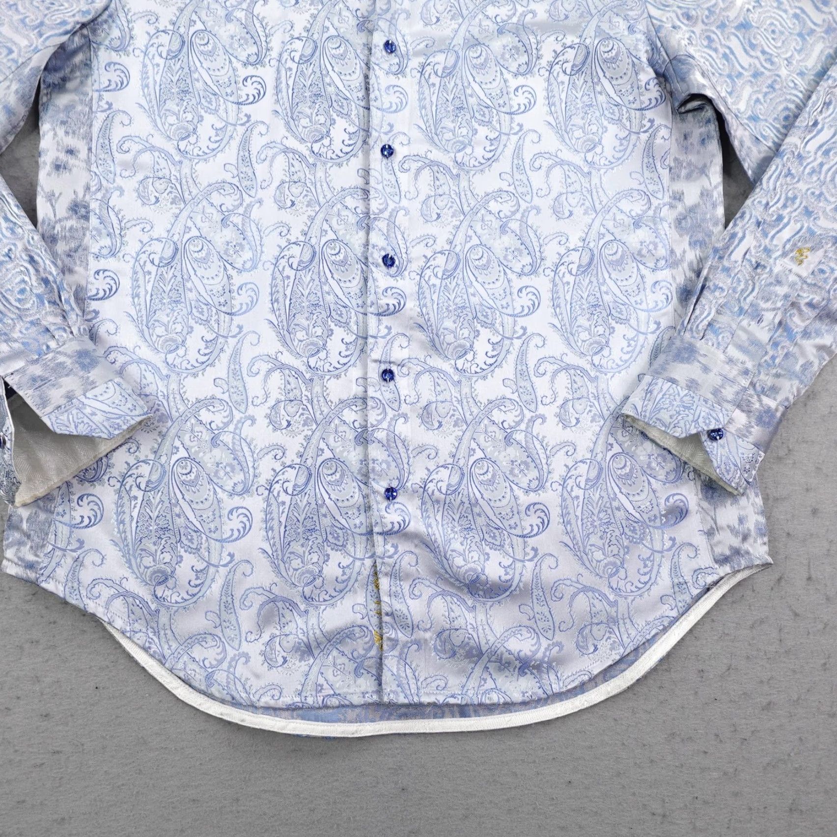 Robert Graham Robert Graham Shirt Mens Small Blue Jacquard Paisley Limited Edition Button Up Size US S / EU 44-46 / 1 - 3 Thumbnail