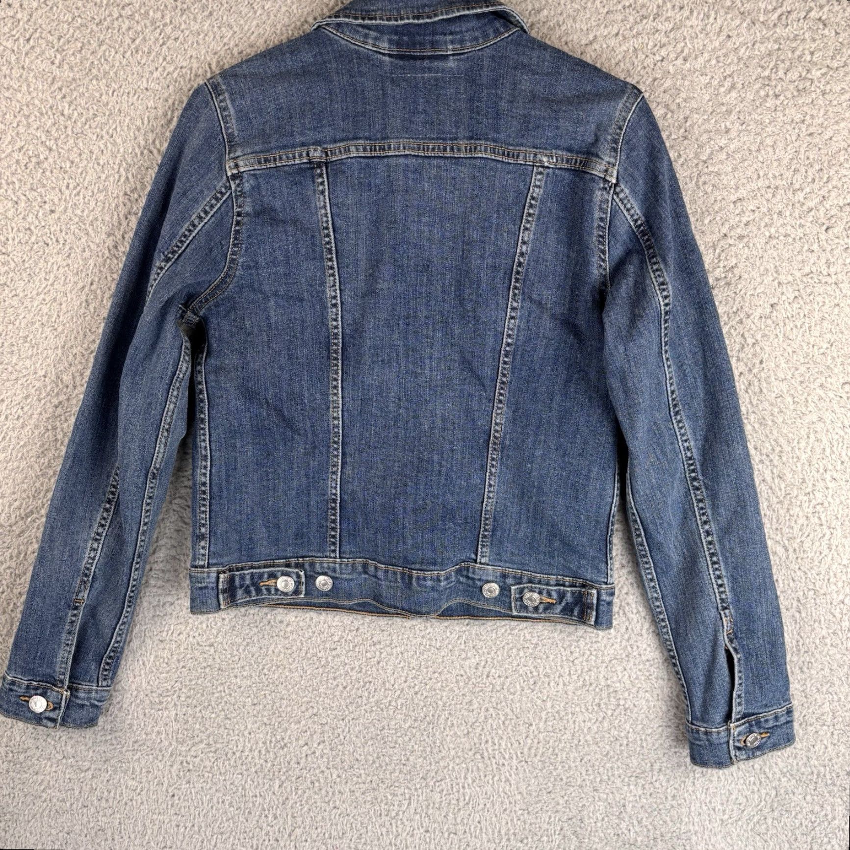 Levi's Levi's Denim Trucker Jacket Blue Small Regular Fit Women Pockets Classic V2K Size 28" / US 6 / IT 42 - 6 Thumbnail