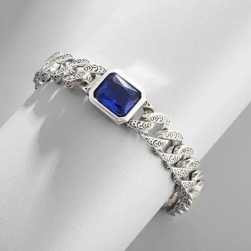 Other Zircon Stone Chain Link Bracelet Size ONE SIZE - 2 Thumbnail