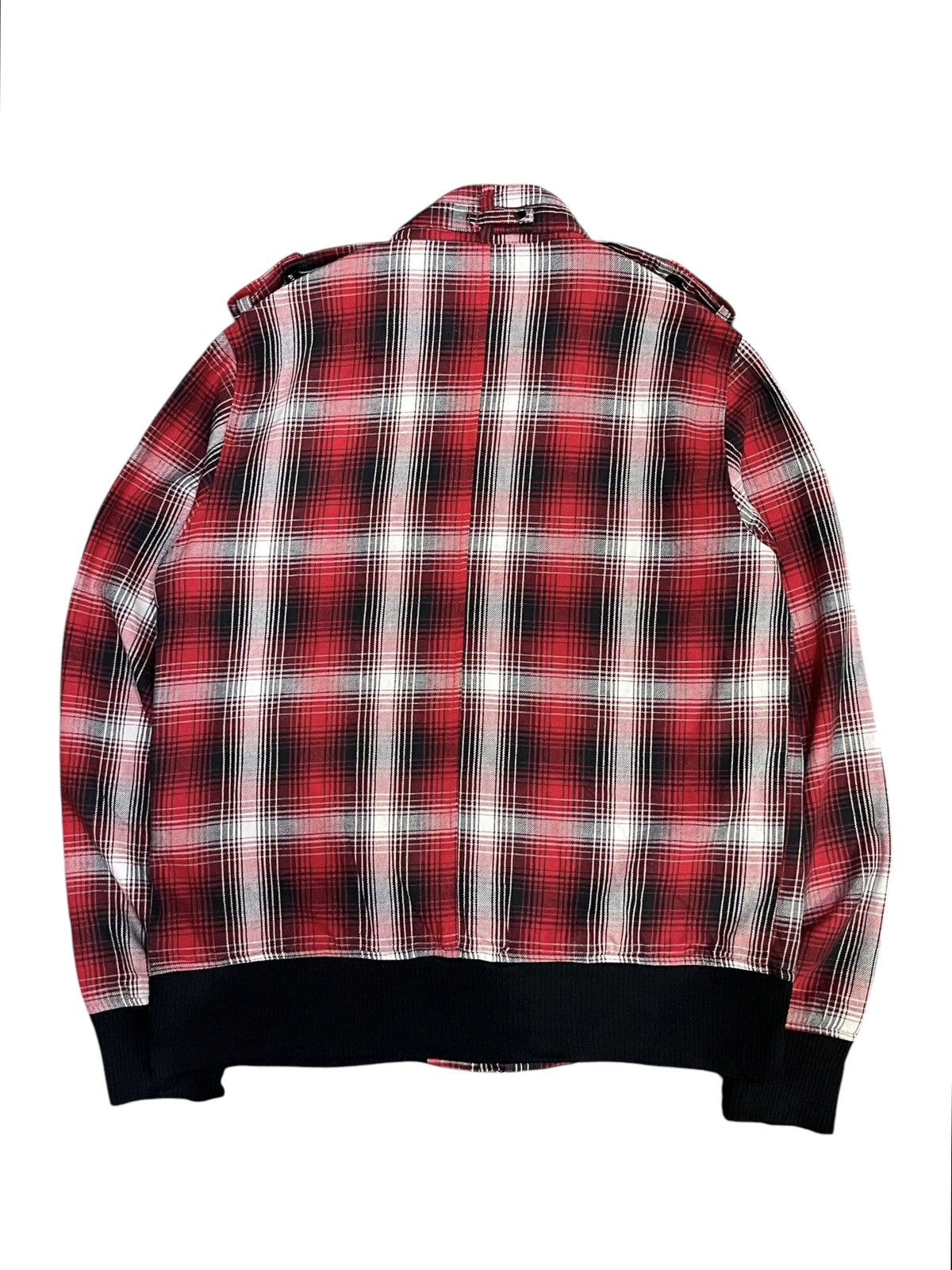 If Six Was Nine Vintage Japan Punk Tartan Bondage Grunge Long Zipper Jacket Size US M / EU 48-50 / 2 - 3 Thumbnail