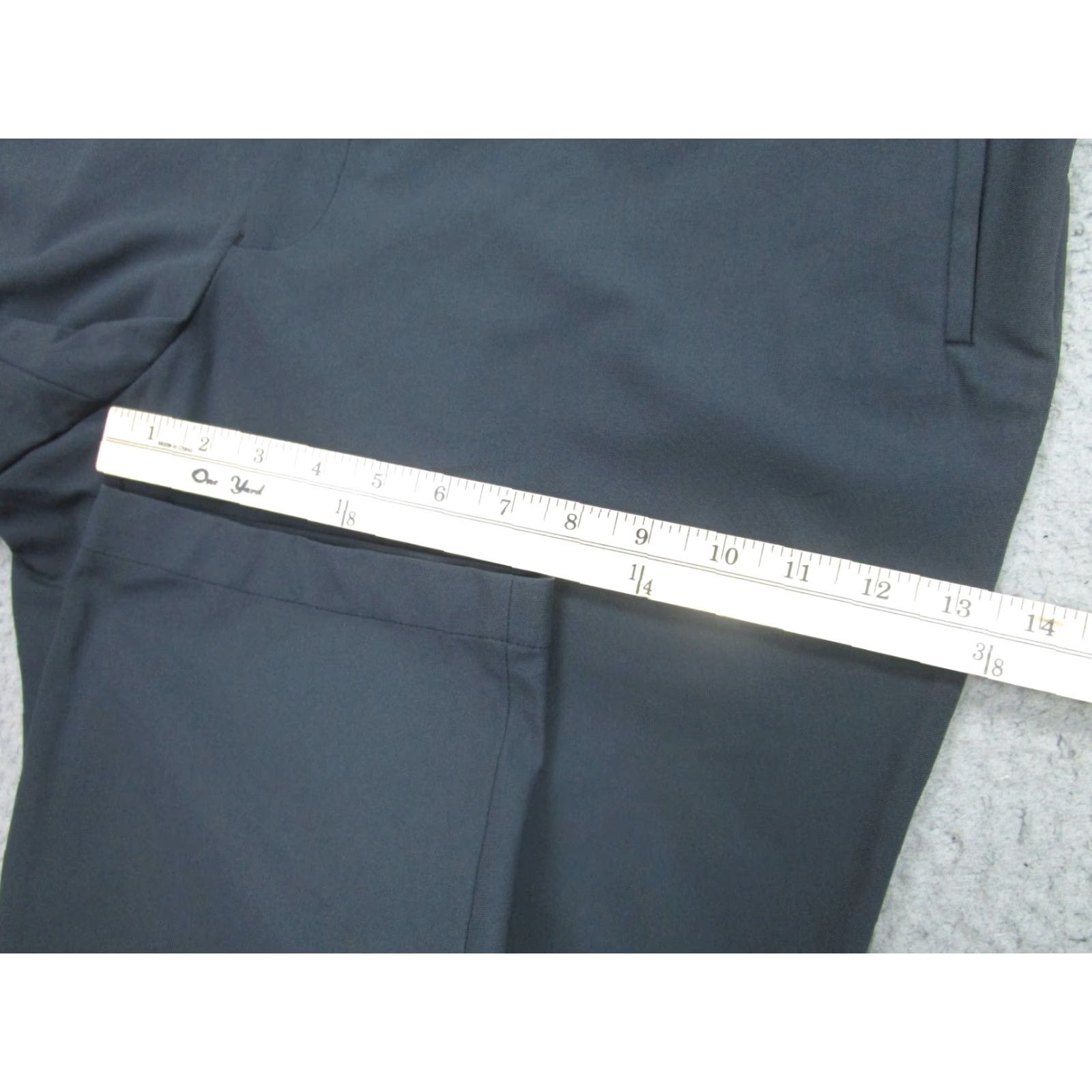 Vintage Sene Pants Mens 42x34 Gray Soho Flex Tech Stretch Performance Dress Slacks Shirt Pants Size US 42 / EU 58 - 7 Thumbnail