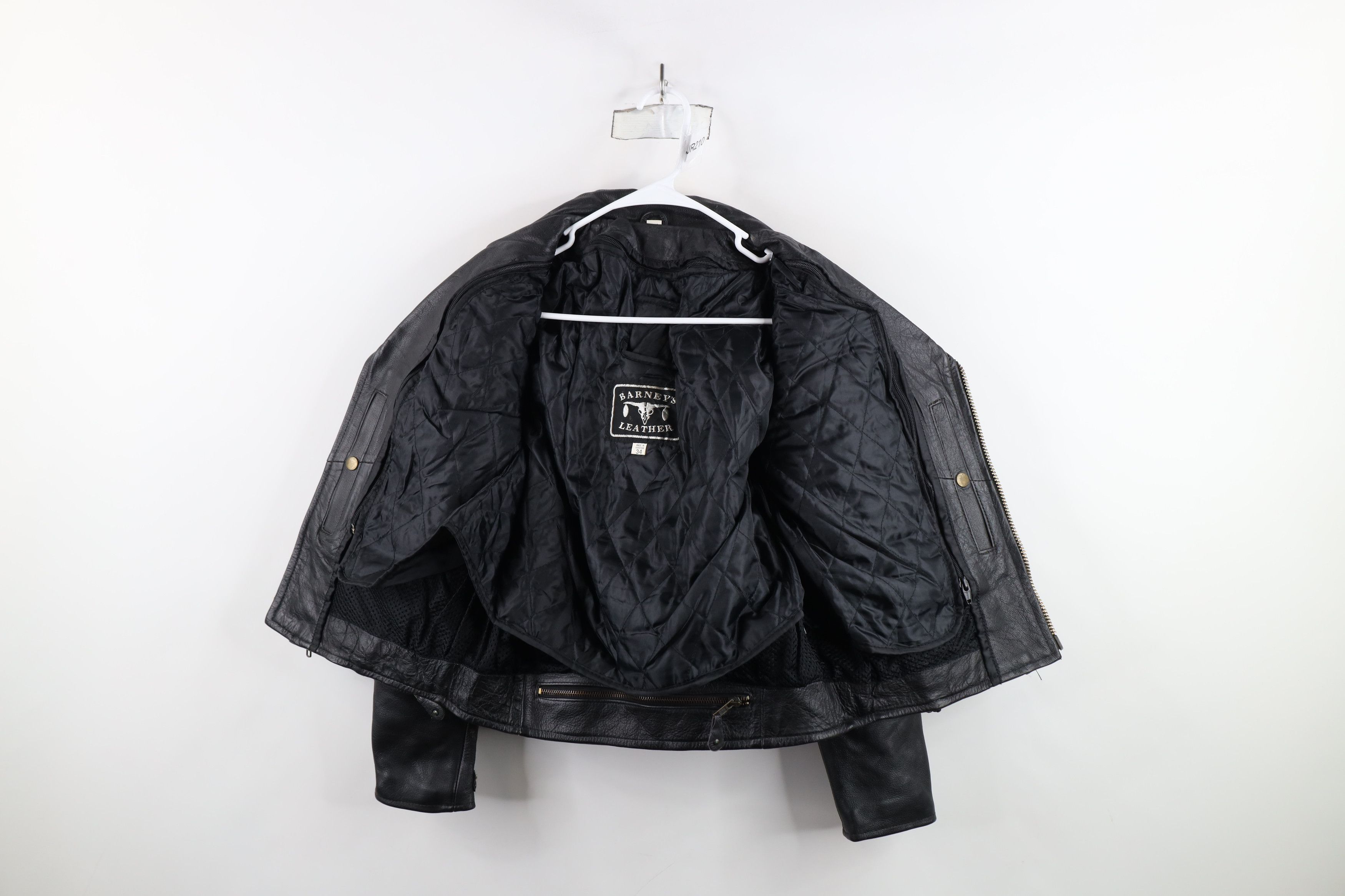 Vintage Vintage 90s Streetwear Braided Leather Motorcycle Jacket Size US M / EU 48-50 / 2 - 10 Thumbnail