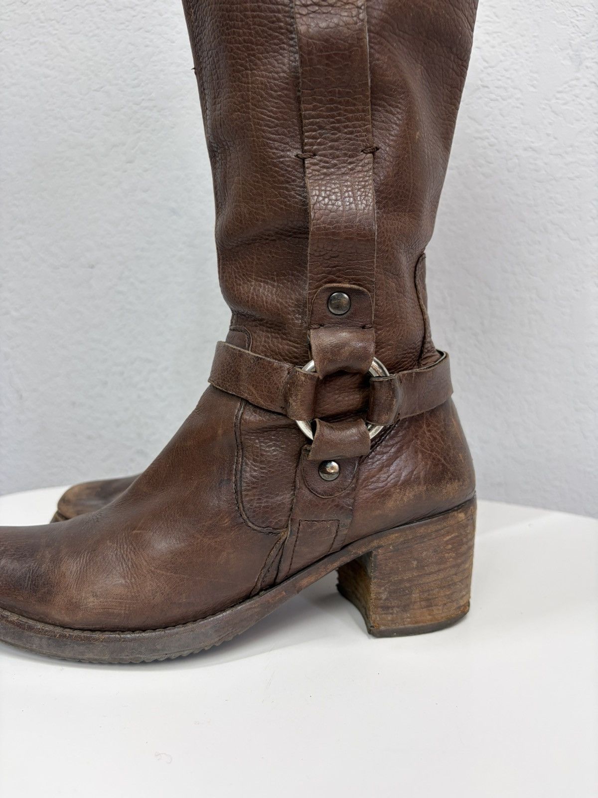 If Six Was Nine A.S. 98 Avant Garde Archive Leather Belted Boots Size US 9 / IT 39 - 12 Thumbnail