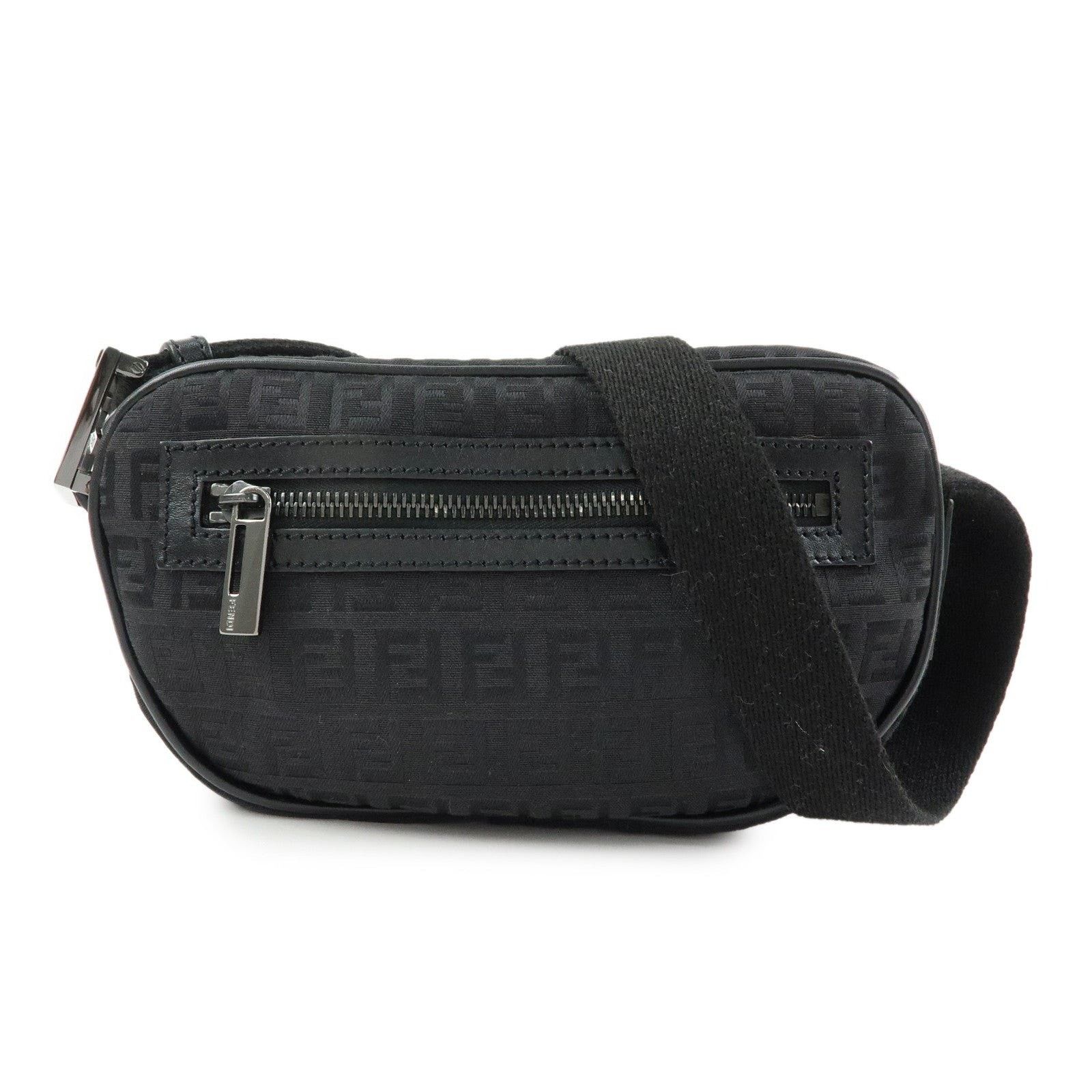 Fendi Fendi Zucchino Belt Bag Black Size ONE SIZE - 1 Thumbnail