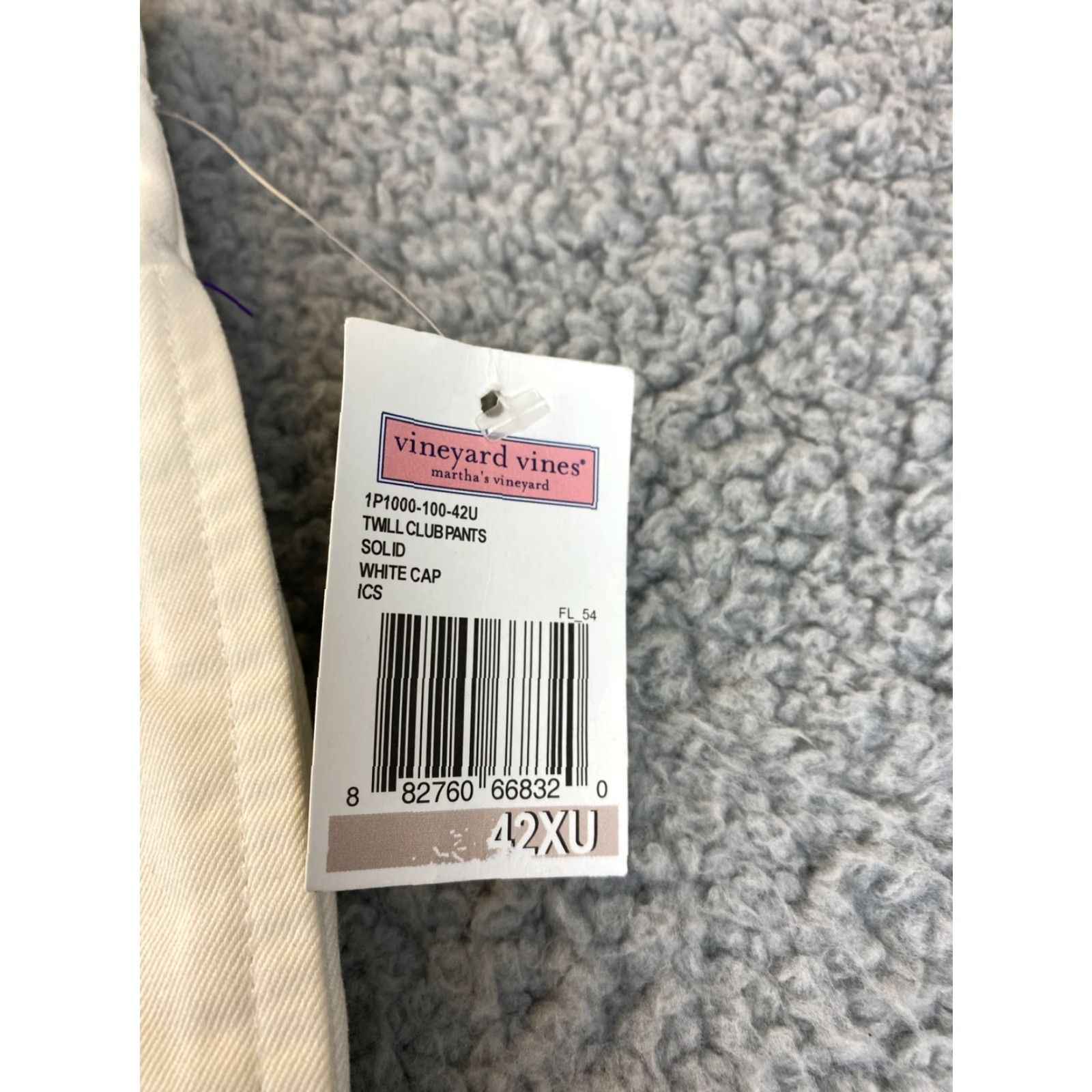Vineyard Vines VINEYARD VINES Men's Casual Pants Seersucker 42 White Unhemmed Regular Fit Size US 42 / EU 58 - 3 Thumbnail