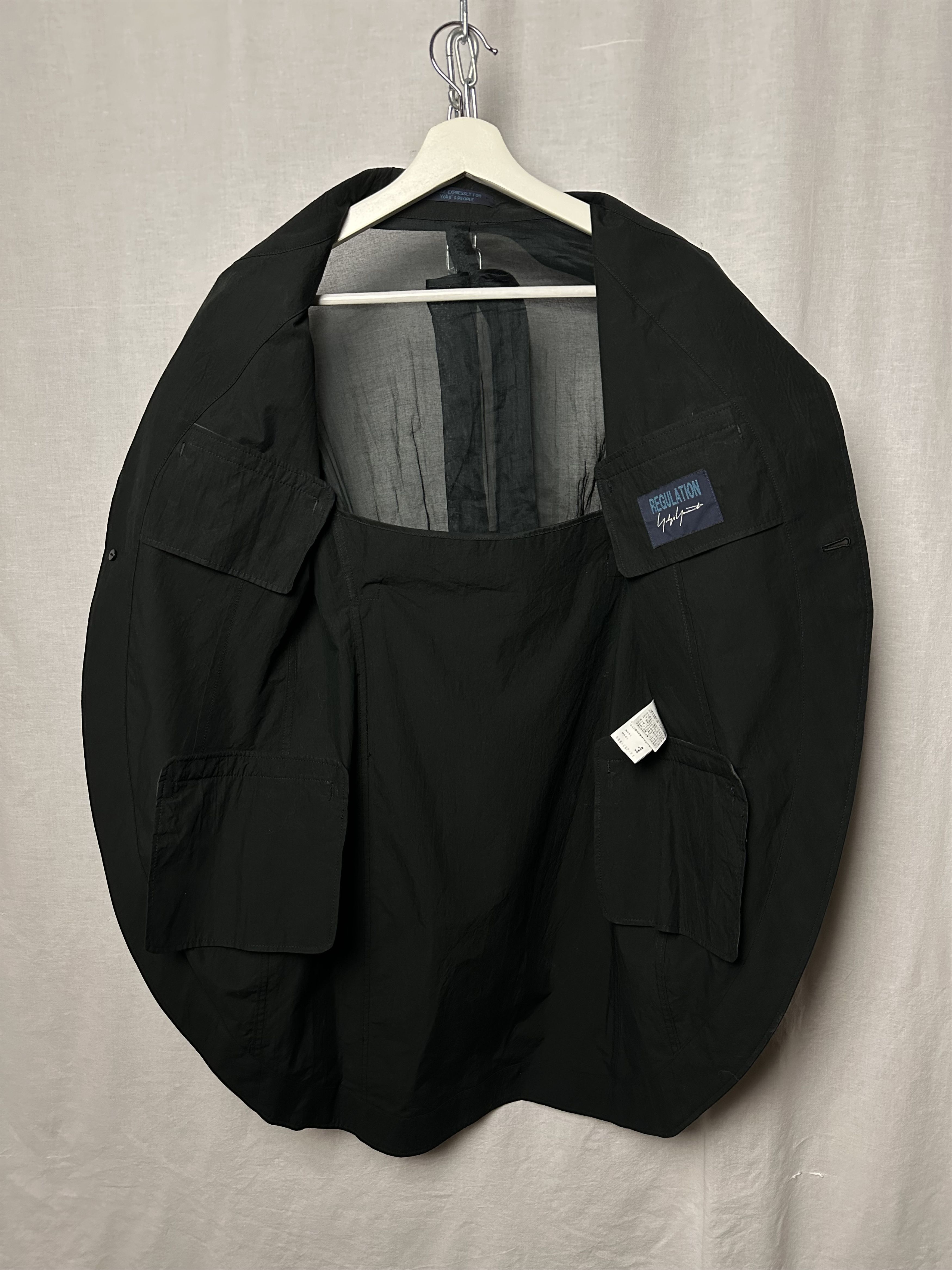 Yohji Yamamoto round cut single button blazer jacket Size US M / EU 48-50 / 2 - 1 Thumbnail