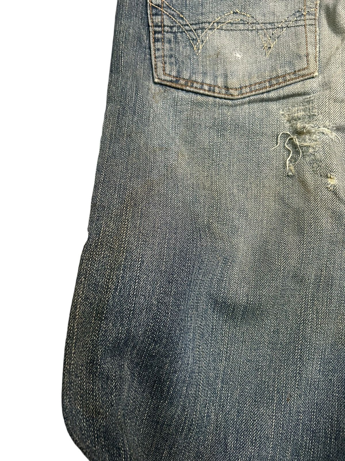 Japanese Brand × Kapital × Vintage Vtg Edwin505 Selvedge Distressed Grunge Rock Punk Denim ☠️🎌🎌 Size US 34 / EU 50 - 21 Thumbnail