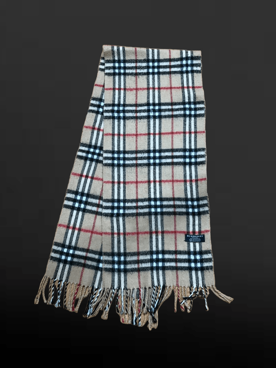 Burberry Vintage Burberry Classic Beige Cashmere Wide Scarf Size ONE SIZE - 1 Thumbnail