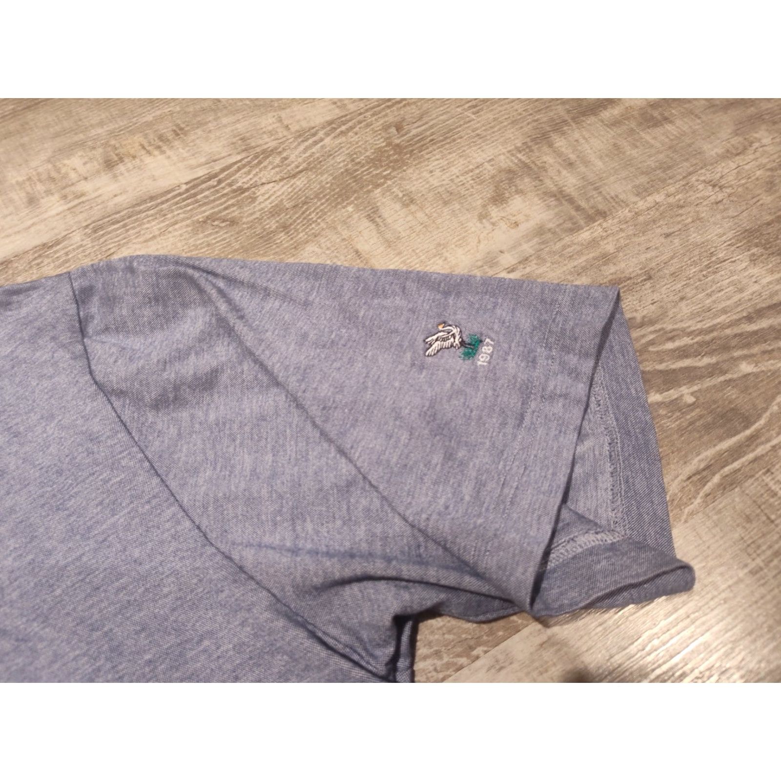 Footjoy FootJoy FJ Men's Short Sleeve Polo Shirt XL Blue Solid Stretch Logo 1857 Size US XL / EU 56 / 4 - 2 Thumbnail