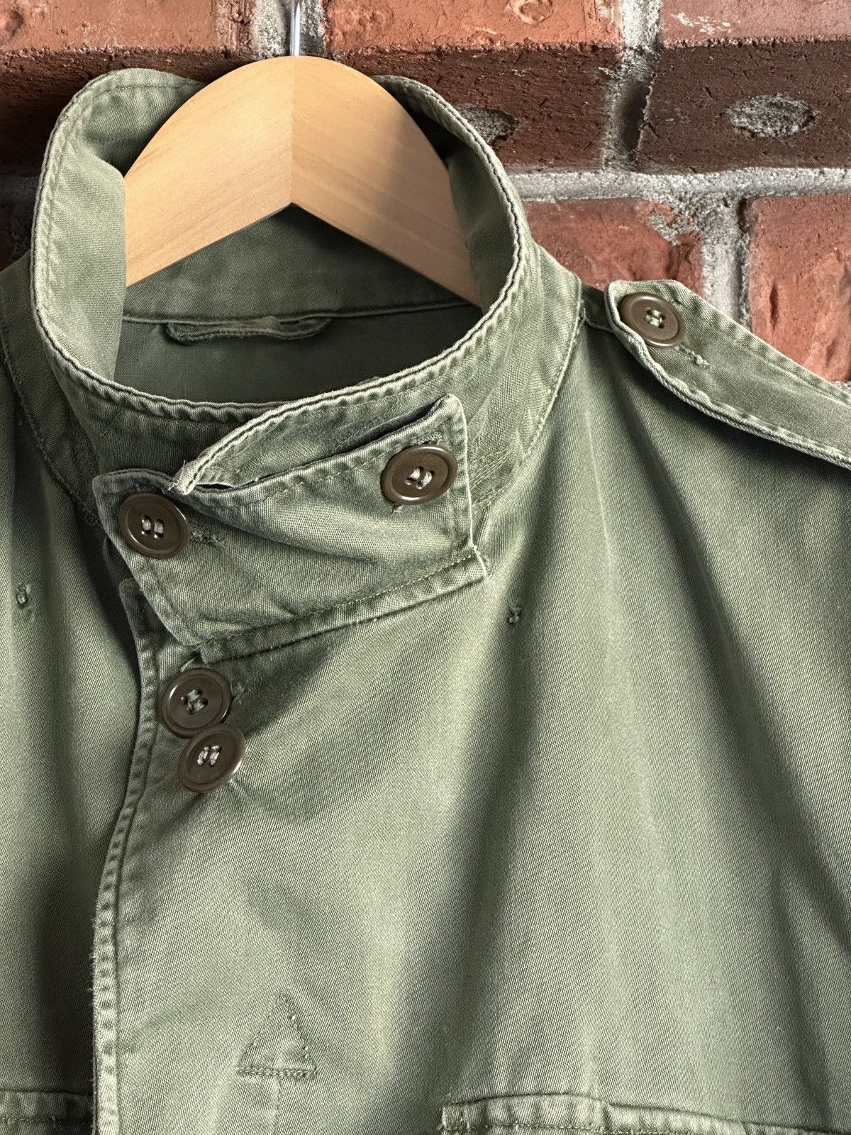 Vintage M-43 US Army Field Jacket Taxi Driver USMC ww2 trashed Size US L / EU 52-54 / 3 - 10 Thumbnail