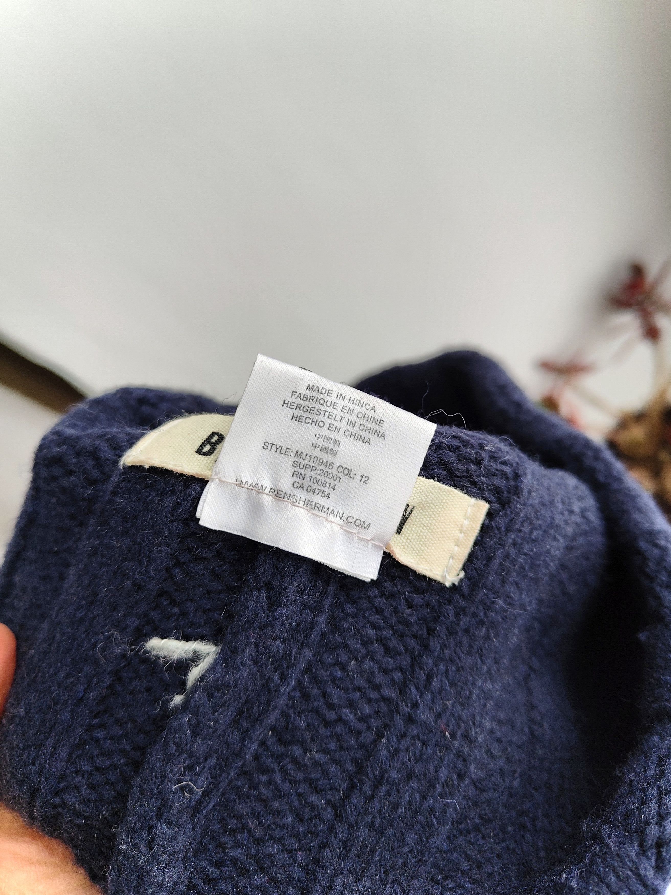 Ben Sherman Ben Sherman Navy Wool Blend Ribbed Cuffed Beanie Hat S-M Size ONE SIZE - 6 Thumbnail