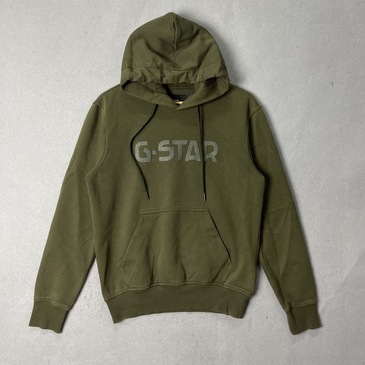 G-Star G-Star RAW Military Green Logo Pullover Hoodie Size US S / EU 44-46 / 1 - 1 Thumbnail