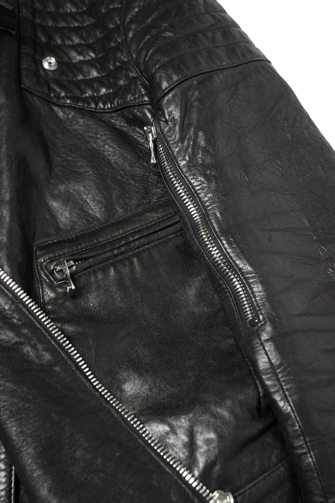 Balmain Balmain SS13 Lamb Leather Biker Jacket by Olivier Rousteing Size US M / EU 48-50 / 2 - 7 Thumbnail