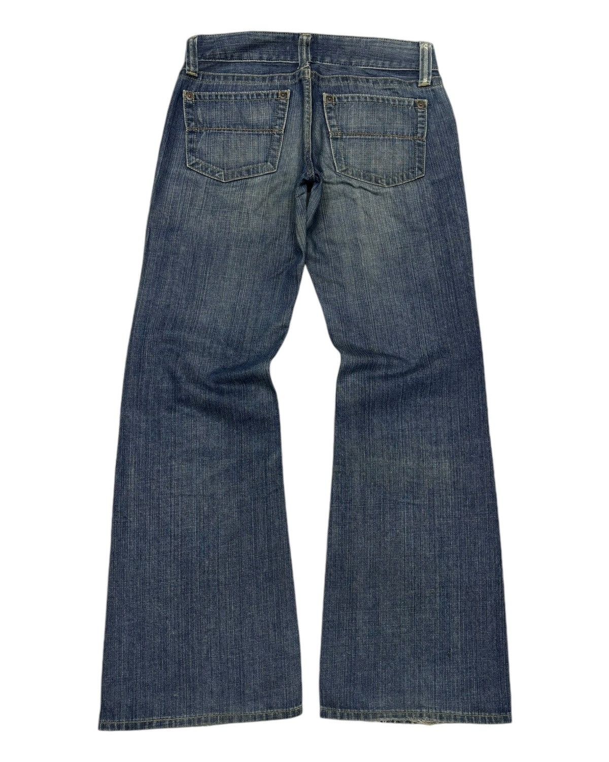 Undercover × Uniqlo FLARED🔥BOYFRIEND DISTRESSED DENIM UNIQLO FLARE JEANS Size US 31 - 8 Thumbnail