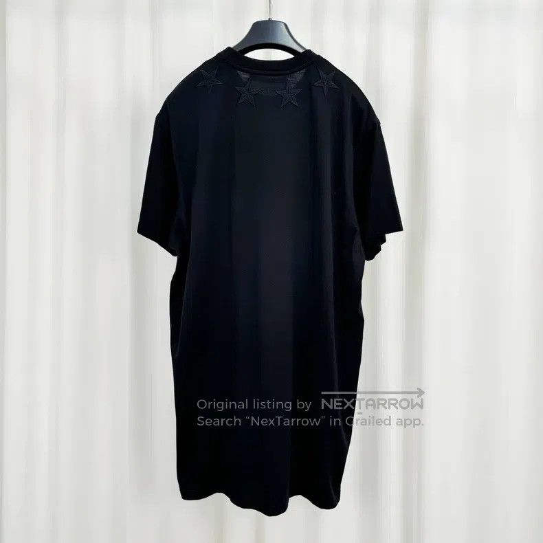 Givenchy Givenchy Black Five-Star Embroidered Short Sleeve Size US S / EU 44-46 / 1 - 2 Thumbnail