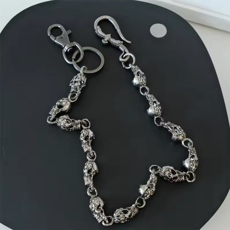 Jewelry Punk Skull Charm Pants Chain Size ONE SIZE - 2 Thumbnail