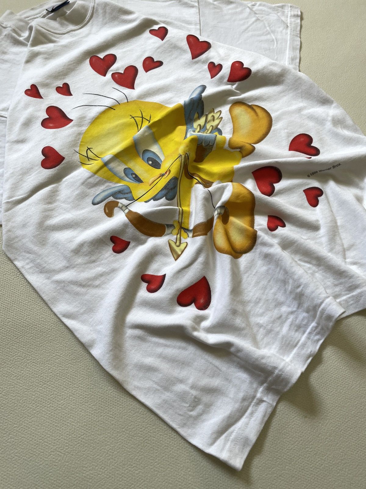 Vintage vintage 90s Looney Tunes Tweety Bird Size US M / EU 48-50 / 2 - 2 Thumbnail