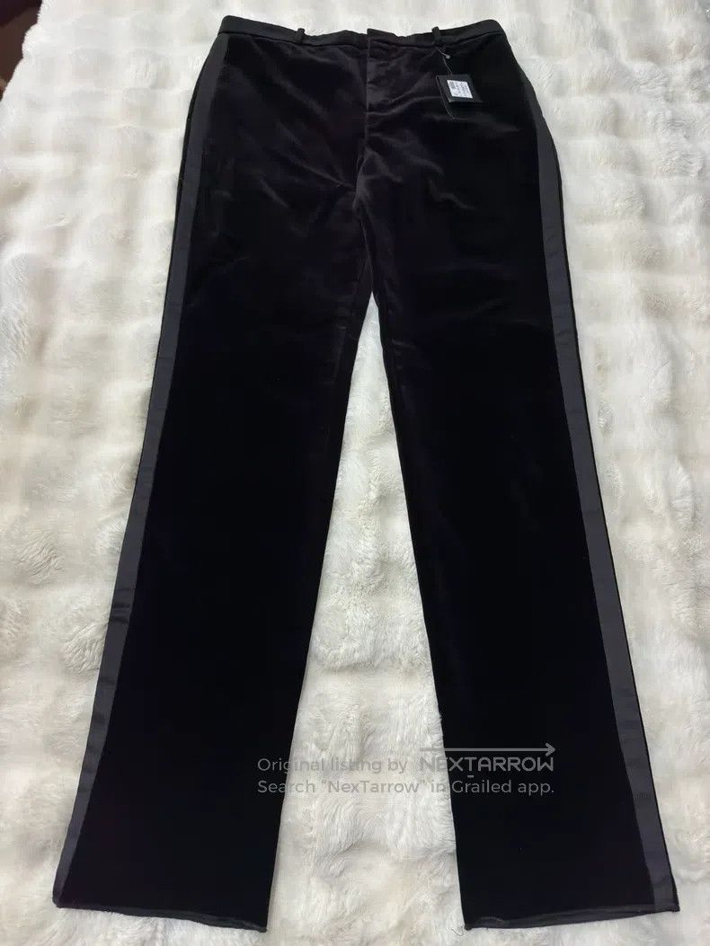 Saint Laurent Paris Saint Laurent Paris Velvet Smoking Trousers Size US 36 / EU 52 - 1 Thumbnail