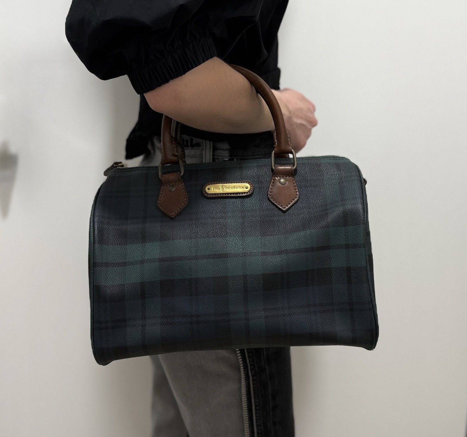 Polo Ralph Lauren DDP Vintage Polo Ralph Lauren Plaid Speedy Small Boston Bag Size ONE SIZE - 1 Thumbnail