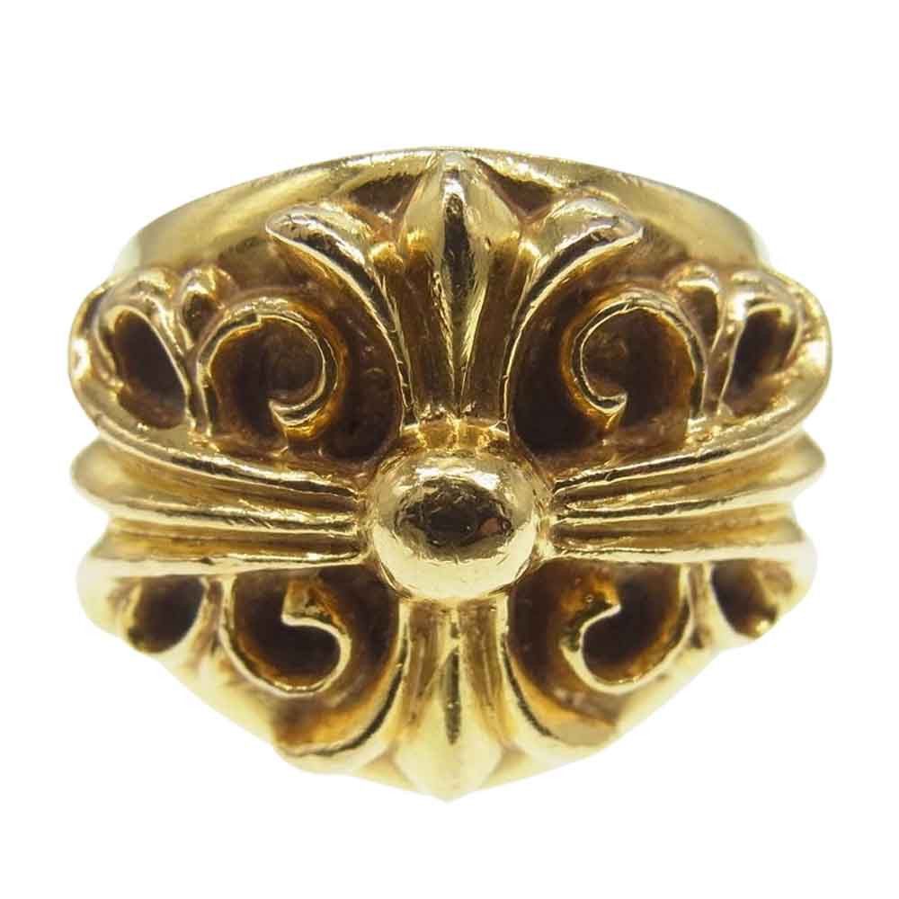 image of Chrome Hearts Gold Plus Ring - Size 11, Men's