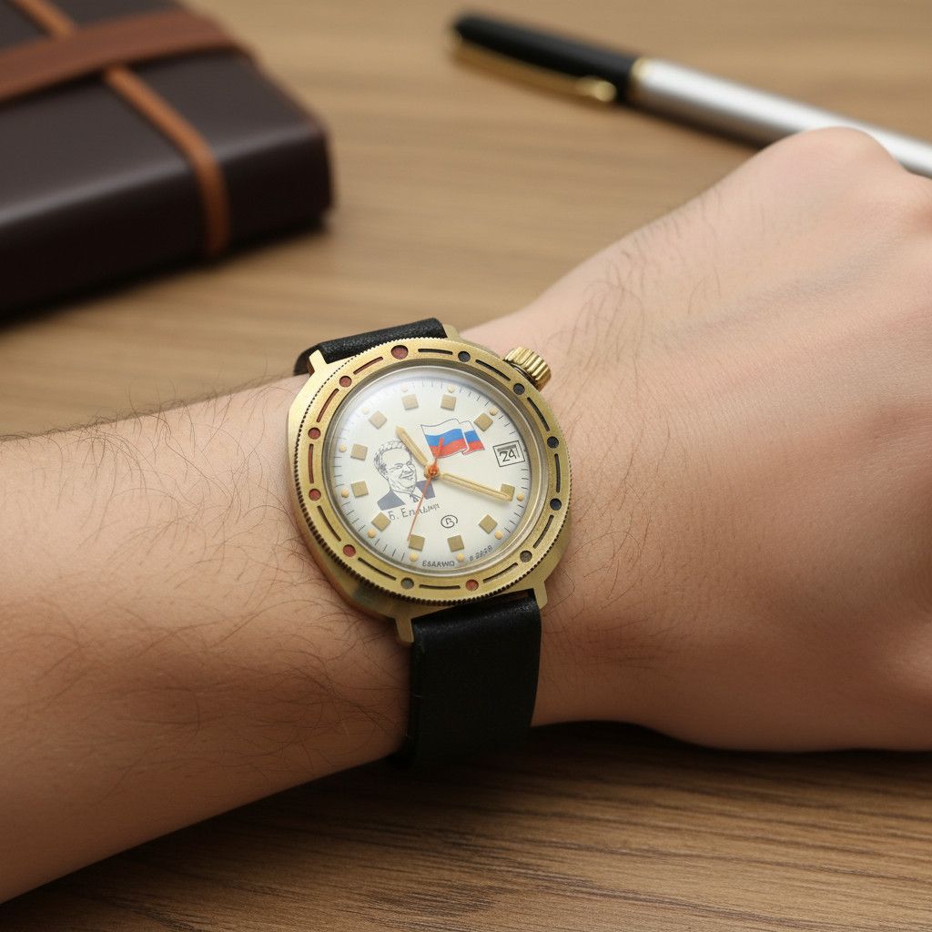 Vintage Vostok Komandirskie Soviet USSR Mechanical Watch Boris Size ONE SIZE - 5 Thumbnail