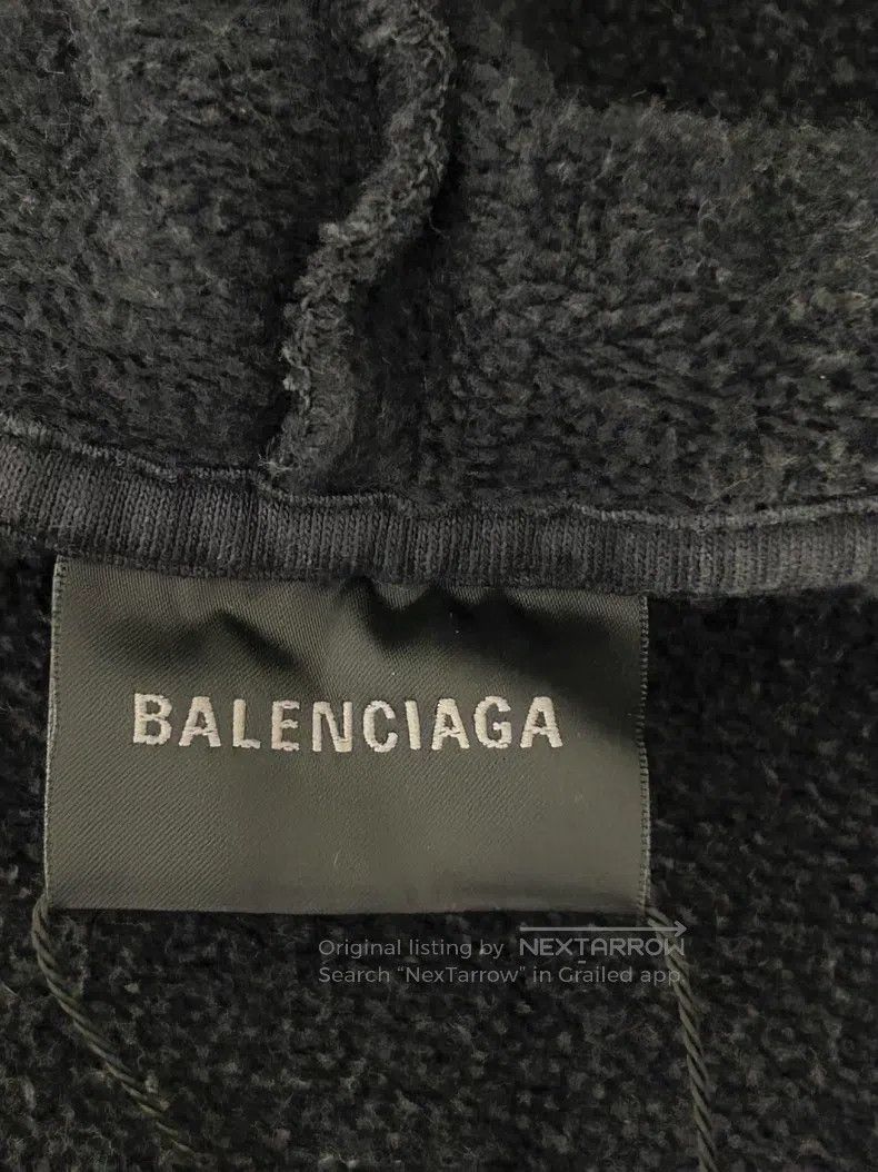 Balenciaga Balenciaga Backwards embroidery logo long sleeve hoodie Size US S / EU 44-46 / 1 - 5 Thumbnail