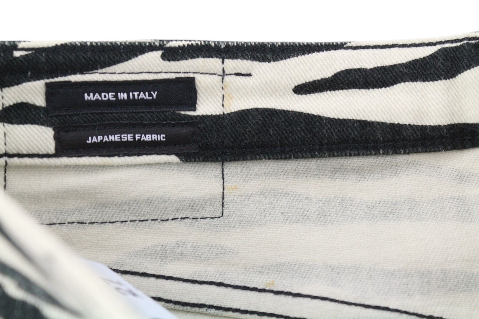 R13 KICK FIT 27 Zebra Print Ankle Cropped Flared Jeans 85835 Size 27" / US 4 / IT 40 - 8 Thumbnail