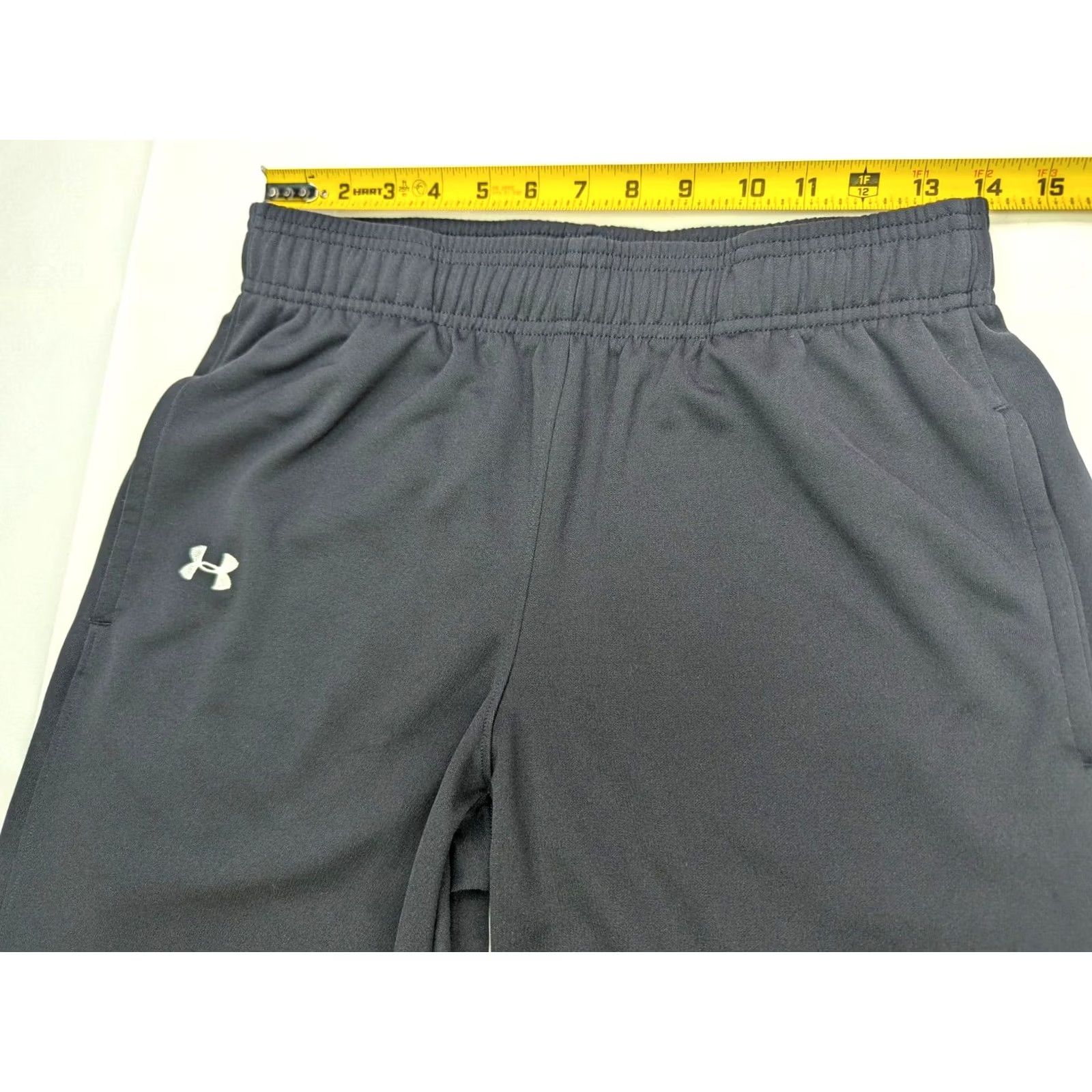 Under Armour Under Armour All Season Gear Pants Women S 28x29 Knit Black Loose Drawstring Elastic Waist Sports Gear Size 28" / US 6 / IT 42 - 4 Thumbnail