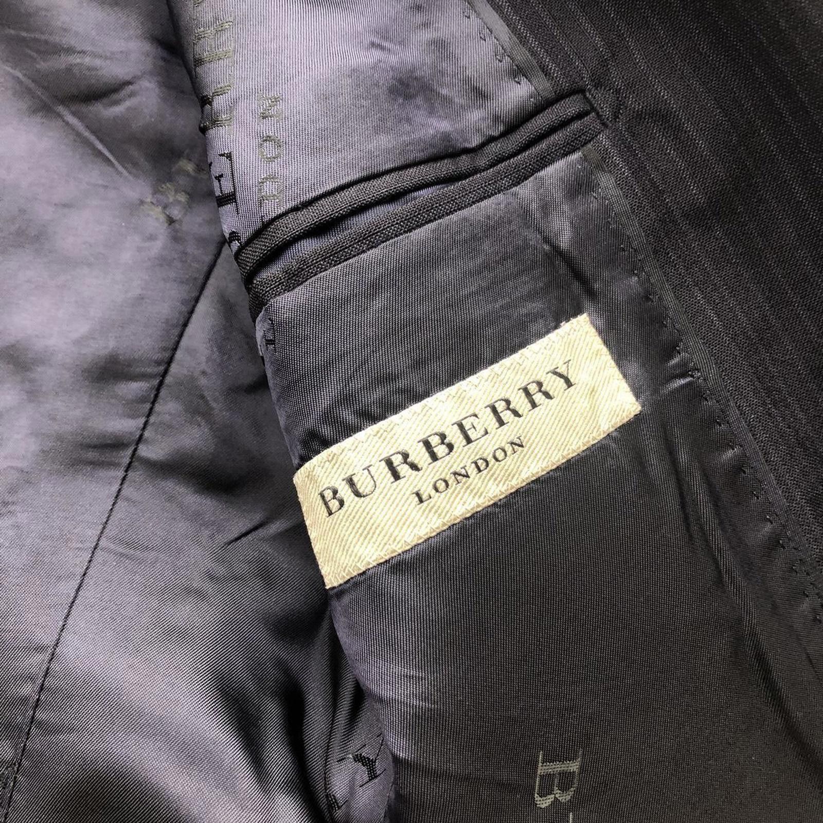 Burberry Burberry Wool Pinstripe Two Piece Suit Blazer Jacket Size 46R - 4 Thumbnail