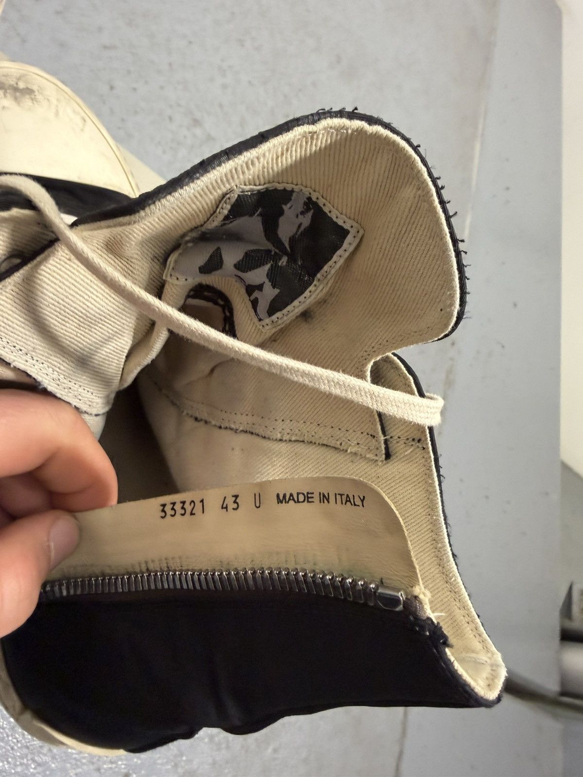 Rick Owens Drkshdw Rick Owens Drkshdw High Ramones Sneakers With Box And Bag Size US 10 / EU 43 - 8 Thumbnail