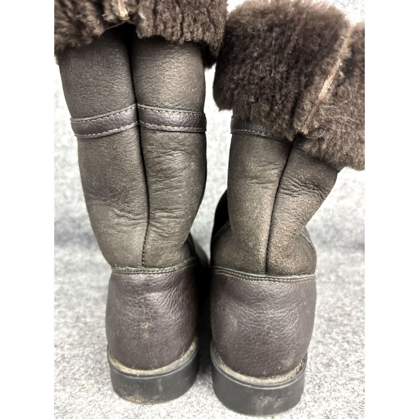 Vintage VINTAGE La Canadienne Boots Womens 6.5 Brown Leather Shearling Mid Calf Winter Boots Womens 6.5 M Brown Winter Size US 7 / IT 37 - 5 Thumbnail