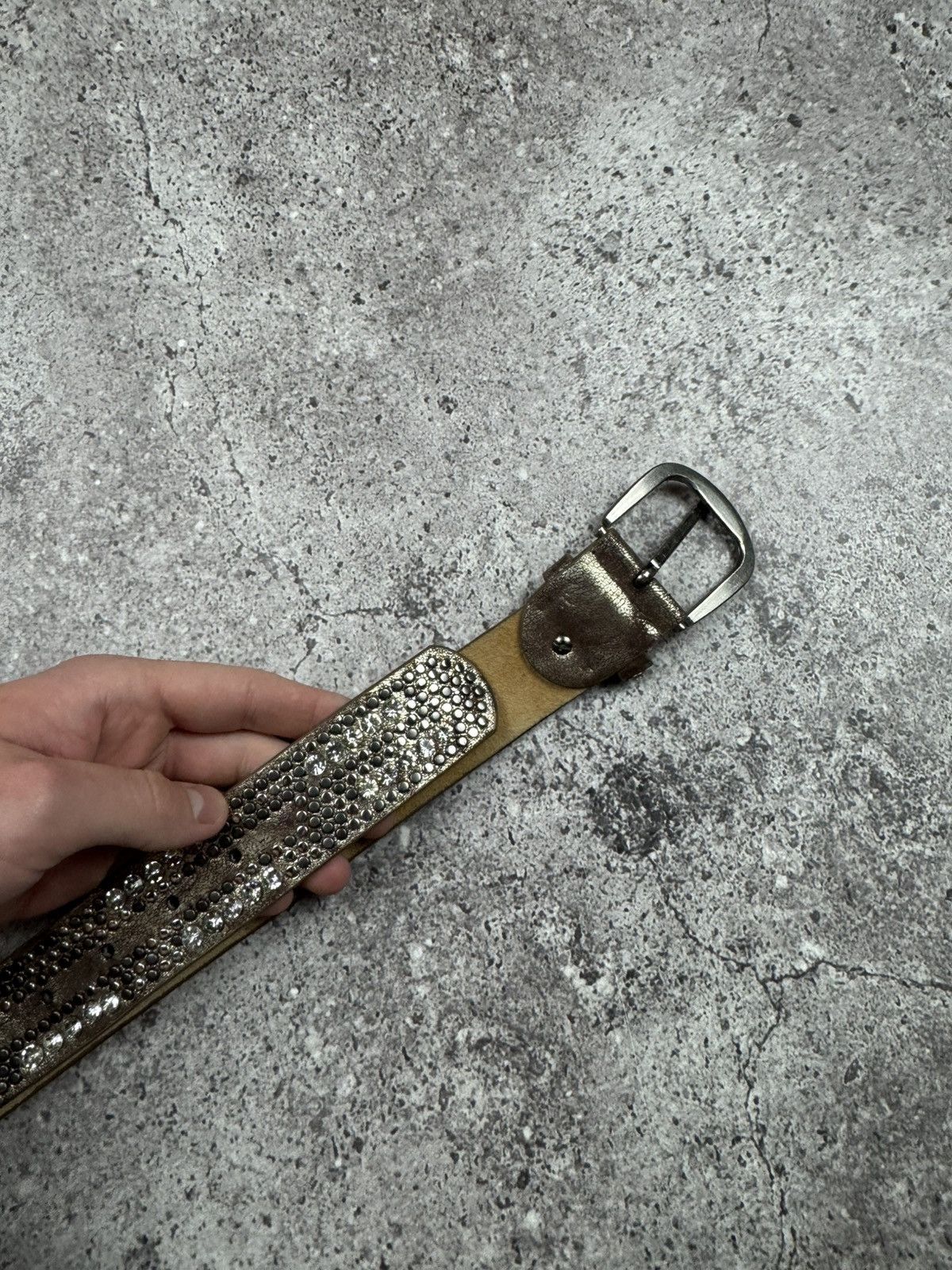 Japanese Brand 00’s NUMBER NINE STYLE STUDDED LEATHER RARE Y2K BELT VINTAGE Size ONE SIZE - 8 Thumbnail