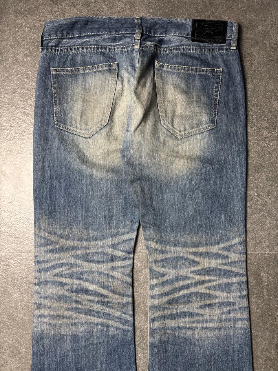 Japanese Brand 2000s Murder License Japan Distressed Flared Jeans Size US 34 / EU 50 - 10 Thumbnail