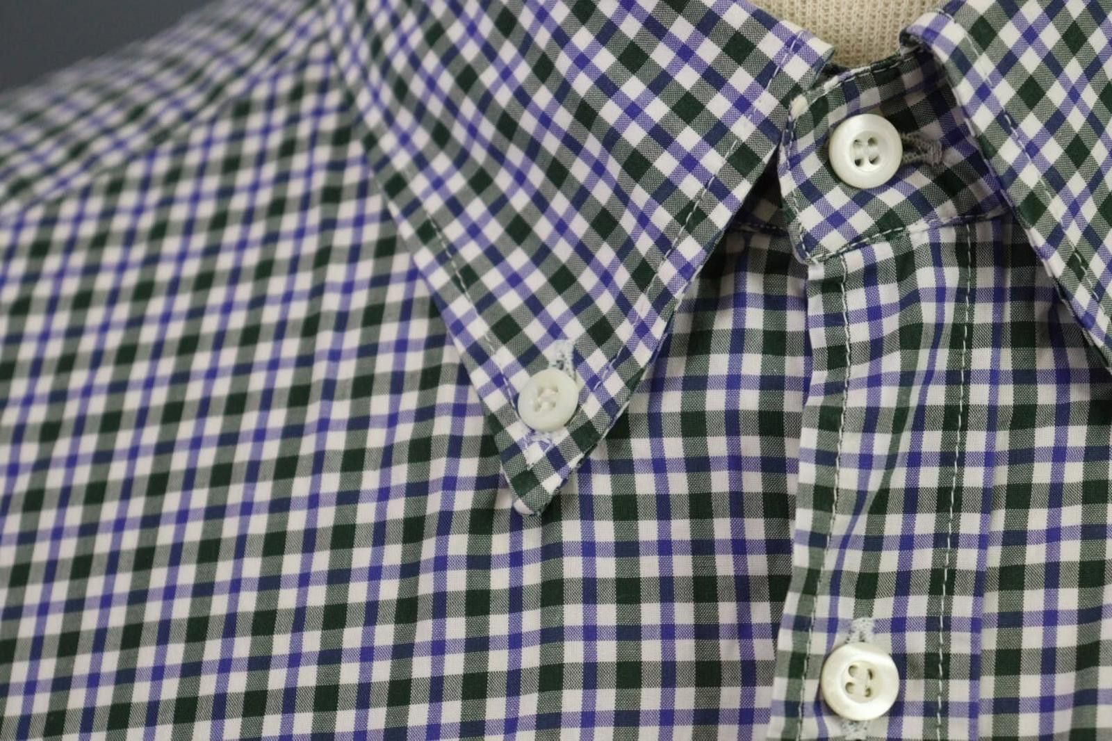 Brunello Cucinelli Brunello Cucinelli Multi Plaid Cotton Shirt Size 2XL Size US XXL / EU 58 / 5 - 8 Thumbnail