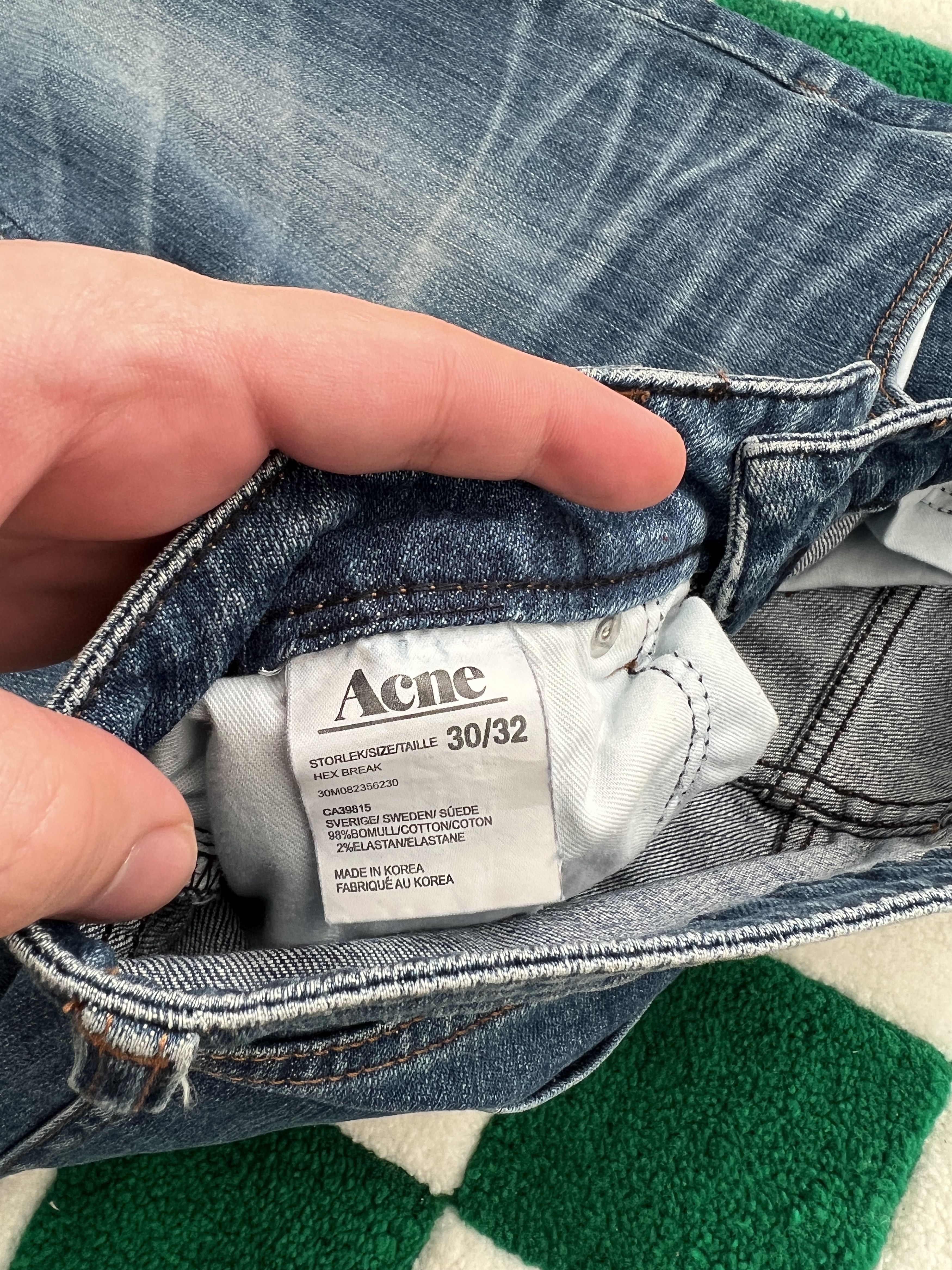 Acne Studios Acne Studios Washed Blue Denim Jeans Size 30/32 Size US 30 / EU 46 - 12 Thumbnail