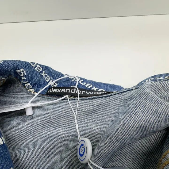 Other Alexander Wang Logo Print Denim Jacket for Women - Size S / US 4 / IT 40 - 4 Thumbnail