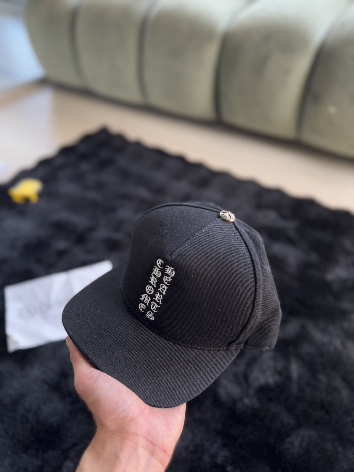 Chrome Hearts Chrome Hearts Scroll Logo Cap Size ONE SIZE - 5 Thumbnail