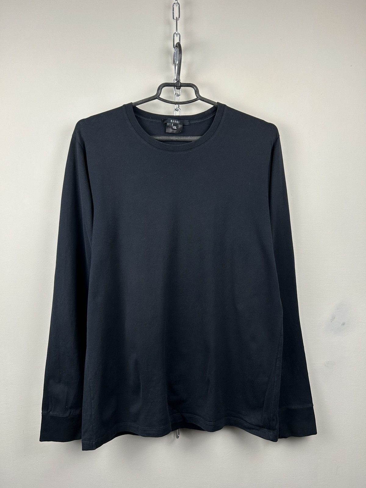 Gucci Vintage 00s Gucci Long Sleeve Basic Balck Size US XXL / EU 58 / 5 - 1 Thumbnail