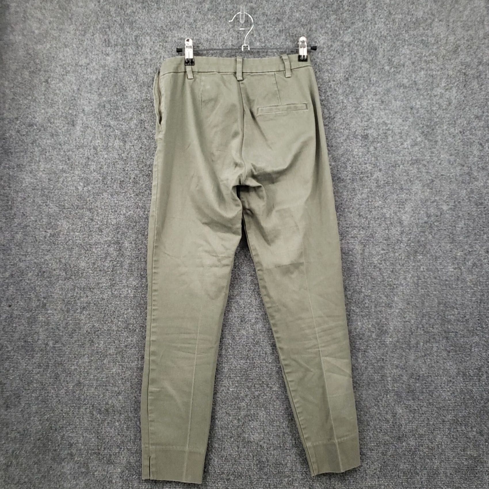 H&M H&M Pants Womens 4 Green Crop Mid Rise Skinny Side Slit Flat Front Zip Closure Pants Womens Regular Green Crop Slit Front Zip Closure Size 27" / US 4 / IT 40 - 2 Thumbnail