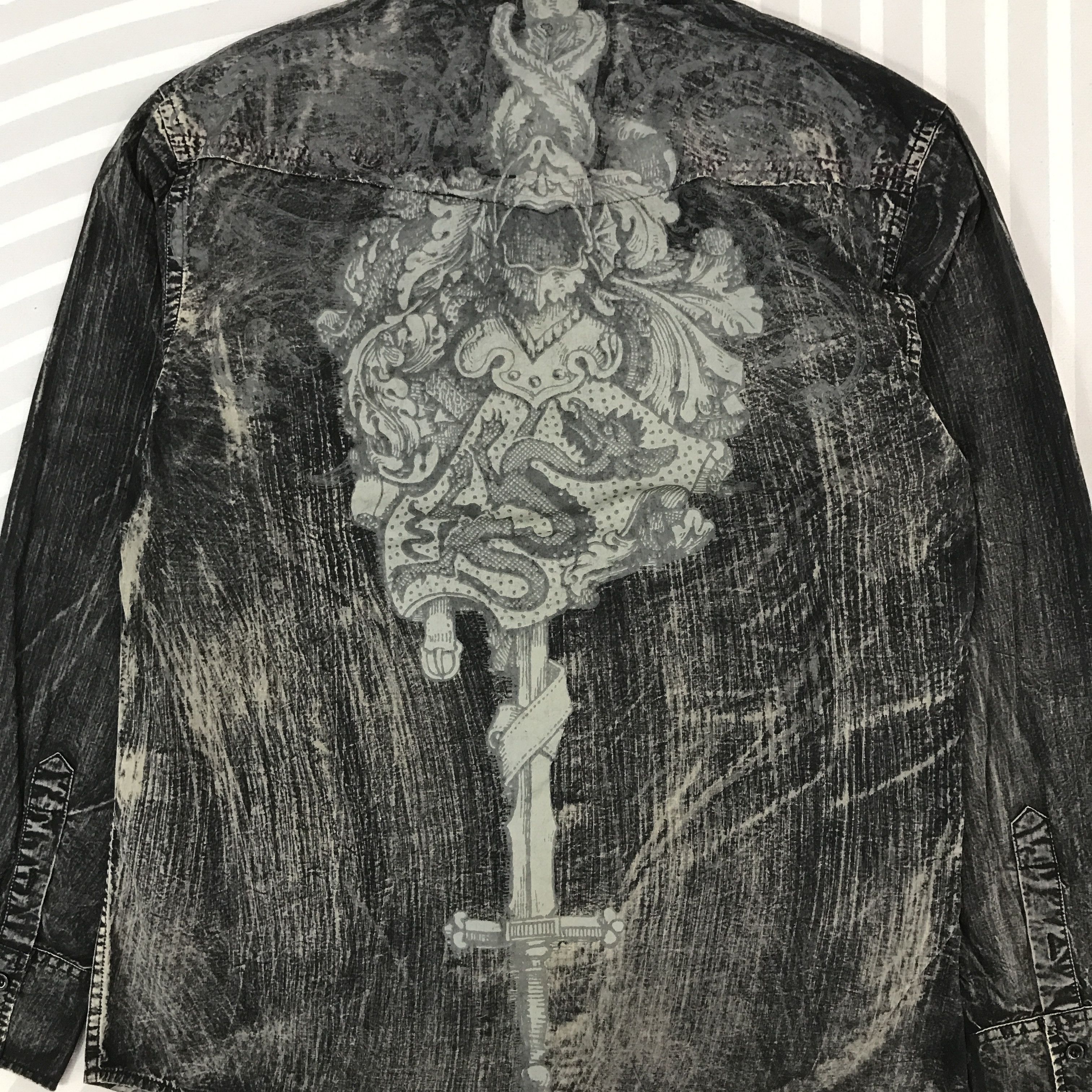 Japanese Brand × Roar × Vintage Vintage Roar Black Punk style Button Up shirt Size US L / EU 52-54 / 3 - 5 Thumbnail