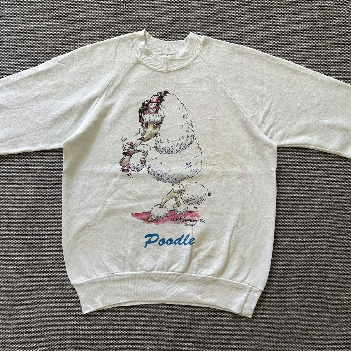 Vintage Vintage Poodle Illustration by Rosalinde Sweatshirt Size US M / EU 48-50 / 2 - 2 Thumbnail